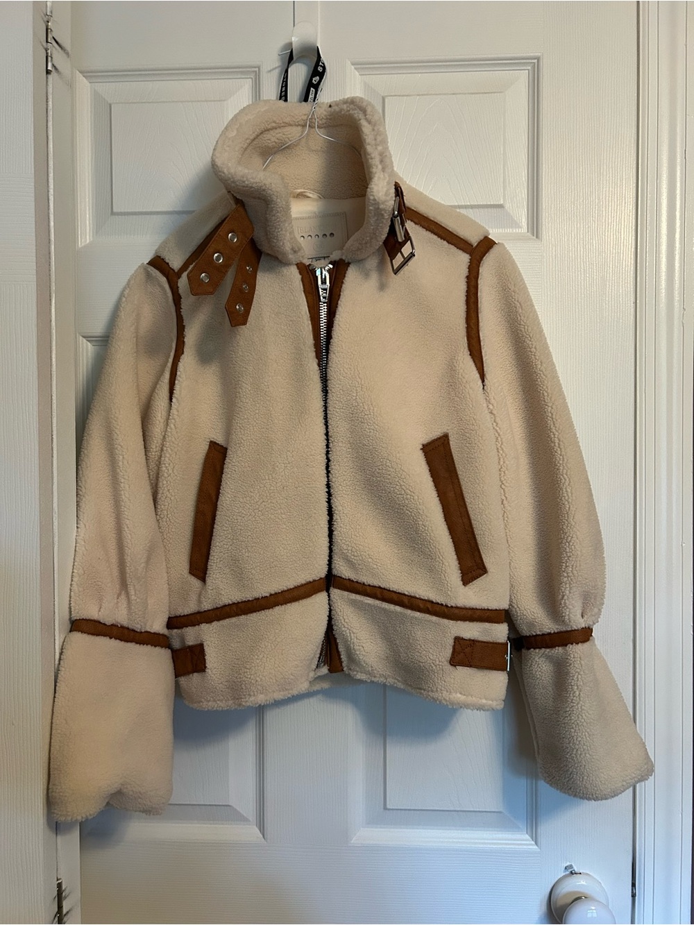 WOMEN’S BLANK NYC FAUX SHERPA MOTO JACKET SZ XSMALL RETAIL $128